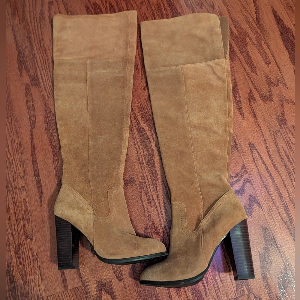 Aldo Camel Suede Ankle Boots